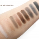 Swatches of the e.l.f. Everyday Smoky Eyeshadow Palette