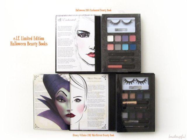 e.l.f. Limited Edition Halloween Beauty Books: Disney Villains 2012 Maleficient Beauty Book & Halloween 2014 Enchanted Beauty Book [Opened]