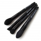 e.l.f. Studio Brushes: Small Tapered Brush, Angled Contour Brush, Flawless Concealer Brush, and Pointed Foundation Brush