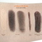 Swatches of the e.l.f. Halloween 2015 Get the Look Set in Witch: Essential Eyelid Primer in Sheer, Essential Duo Eyeshadow, Essential Brightening Eyeliner in Black, and Studio Moisturizing Lipstick in Blackout