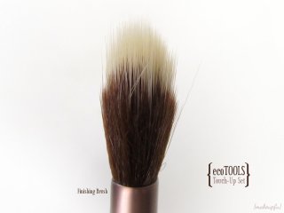 Side view of the Finishing brush from the ecoTOOLS Four Piece Touch-Up Set