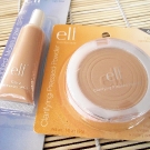 e.l.f. Tinted Moisturizer and Clarifying Pressed Powder in Light Beige