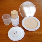 e.l.f. Clarifying Pressed Powder (Tone 1) and e.l.f. All Over Cover Stick (Fair)