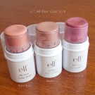 e.l.f All Over Color Stick: Golden Peach, Persimmon, Pink Lemonade
