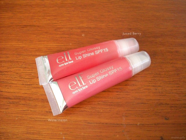 e.l.f. Super Glossy Lip Gloss: Juiced Berry and Watermelon