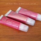 e.l.f. Super Glossy Lip Shine: New York City, Pink Lemonade and Los Angeles