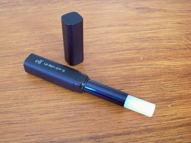 e.l.f. Lip Balm SPF 15 shown with product fully extended