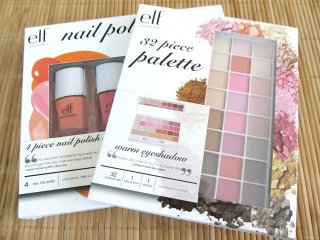 Packaging of the e.l.f. Spring Collection 2012 4 Piece Nail Polish Set & 32 Piece Palette: warm eyeshadow