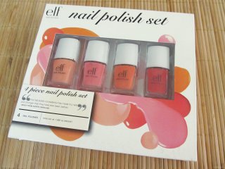 Packaging of the e.l.f. Spring Collection 2012 4 Piece Nail Polish Set