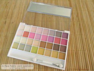 Interior of the e.l.f. Spring Collection 2012 32 Piece Palette: warm eyeshadow