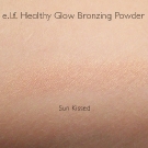 e.l.f. Healthy Glow Bronzing Powder Swatch in Sun Kissed