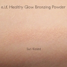 e.l.f. Healthy Glow Bronzing Powder Swatch in Sun Kissed