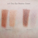 e.l.f. Duo Eye Shadow Cream Swatches: Butter Pecan and Mocha Swirl