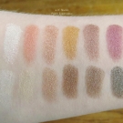 Swatches of the e.l.f. Studio Prism Eyeshadow in Sunset and Naked