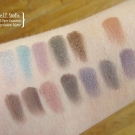Swatches of the e.l.f. Studio 32-Pan Geometric Eyeshadow Palette