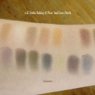 Swatches of the e.l.f. Studio Holiday 47 Piece Total Face Clutch