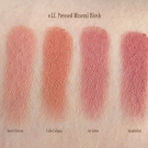 Swatches of e.l.f. Mineral Pressed Mineral Blush: Sweet Retreat, Cabo Cabana, Jet Setter, Wanderlust