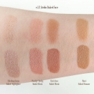 Swatches of the e.l.f. Studio Baked Face products: Baked Blushes in Peachy Cheeky and Rich Rose, Baked Bronzer in Maui, and Baked Highlighter in Blushing Gems