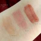 Epically Epic Soap Co. Lip Trio swatches in Guava Pie, Red Velvet Cake and Bullfrog Cherry