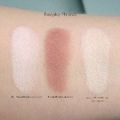 Everyday Minerals Swatches: Kayak, Taj Mahal, Aussie Perk Me Up