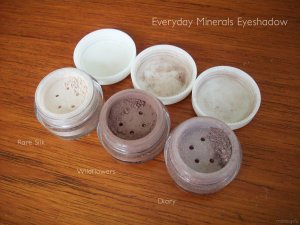 Everyday Minerals Eyeshadow: Rare Silk, Wildflowers, Diary