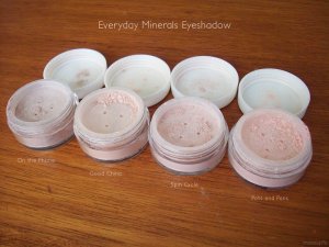 Everyday Minerals Eyeshadow: On the Phone, Good China, Spin Cycle and Pots and Pans