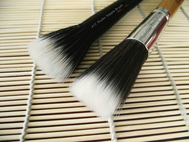 Everyday Minerals Limited Edition Foptic Brush and the e.l.f. Studio Stipple Brush
