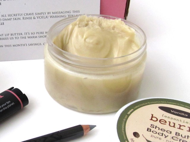 January 2014 Petit Vour Box: La Beurre Shea Butter Body Cream in Vanilla