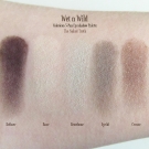 Swatches of the Wet n Wild Coloricon 5-Pan Eyeshadow Palette in 395A The Naked Truth