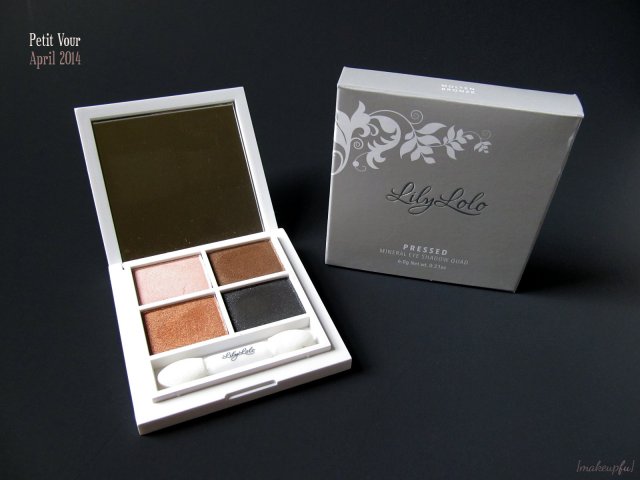 Petit Vour April 2014: Lily Lolo Pressed Mineral Eye Shadow Quad in Molten Bronze