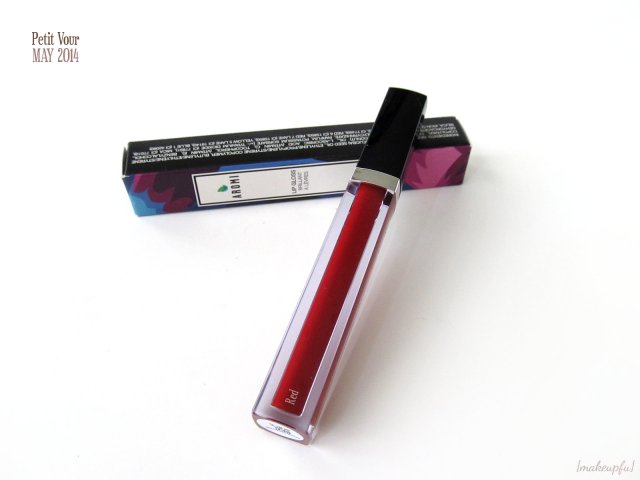 Petit Vour Box May 2014: Aromi Lip Gloss in Red