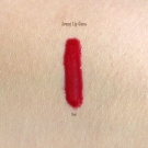 Petit Vour Box May 2014: Swatches of the Aromi Lip Gloss in Red