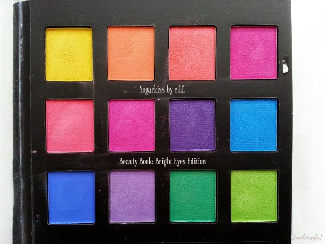 Seahawks inspired eyeshadow ideas: Sugarkiss by e.l.f. Beauty Book in Bright Eyes.
