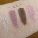Swatches of the benecos Natural Quattro Eyeshadow in Beautiful Eyes 001