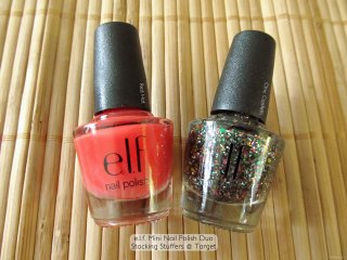 e.l.f. Mini Nail Polish Duo in Red Hot and Chic Confetti
