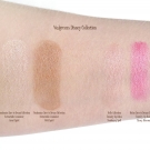 Swatches of the Pocahontas Dare to Dream Collection Retractable Luminizer in Great Spirit and Wild Spirit, and the Townley Disney Princess Lip Balm in the Belle Collection Strawberry Spell and Mulan Dare to Dream Collection Cherry Blossom