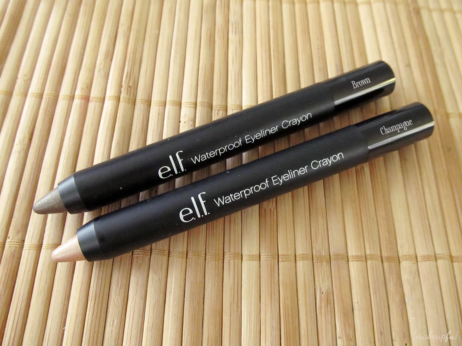 e.l.f. Studio Waterproof Eyeliner Crayon {Review} {makeupfu}