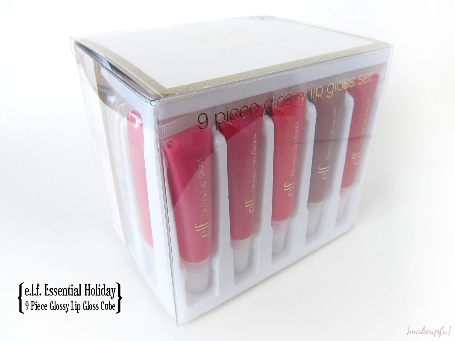 First look at the e.l.f. Essential Holiday 9 Piece Glossy Lip Gloss