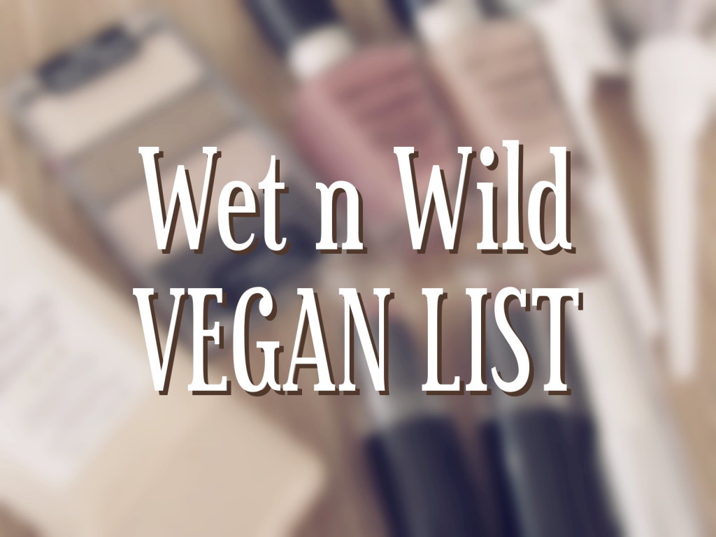 Wet n Wild Vegan List