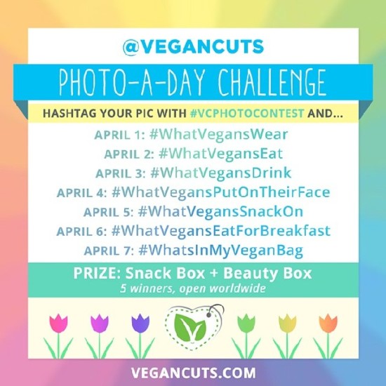 Vegan Cuts PhotoADay Challenge on Instagram starts tomorrow! {Ended