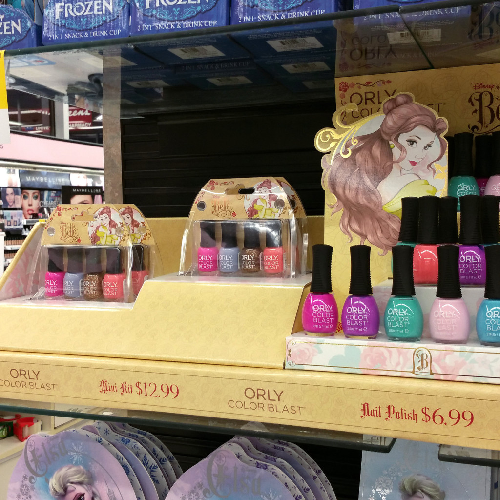 Walgreens exclusive ORLY Color Blast Nail Polish for the Disney Princess Belle Collection