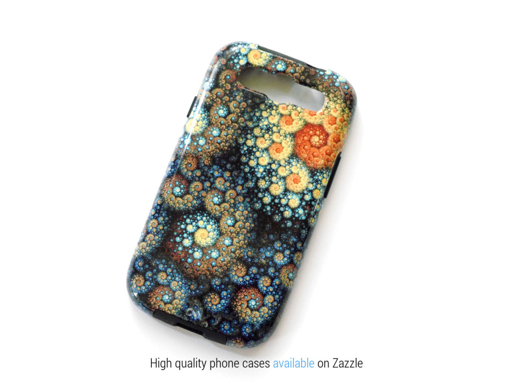 Fractal phone cases available on Zazzle