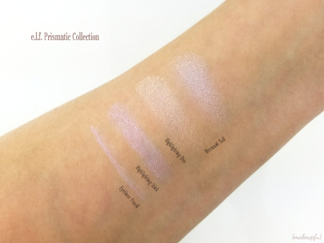 e.l.f. Prismatic Collection Swatches