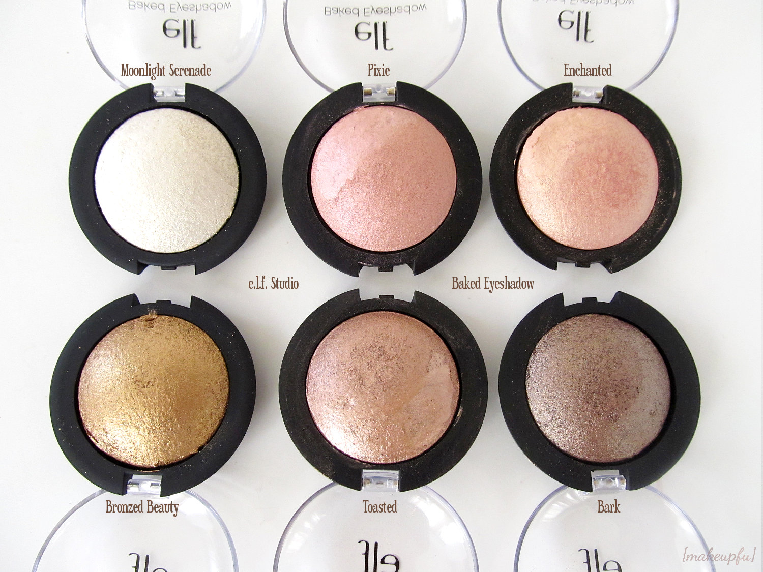 e.l.f. Studio Baked Eyeshadow {Review} {makeupfu}